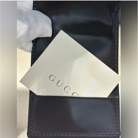 GUCCI *KEY HOLDER & WALLET Unisex w/ box LIKE NEW Burgundy color - Picture 15 of 15